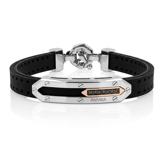 Armband Baraka Herr in Stahl Diamante Black 0.10 Ct BR373741RODN190012 - BR373741RODN190012